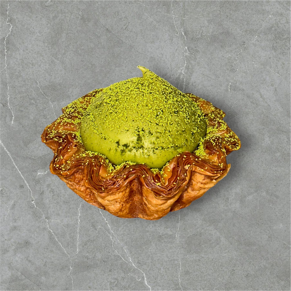 Matcha Red Bean Mochi Tart image