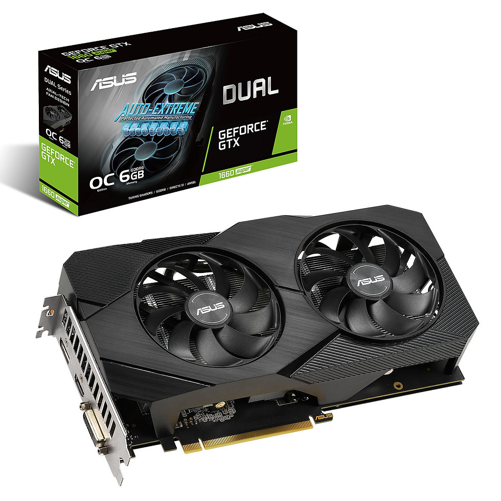 Miniature : ASUS GeForce GTX 1660 SUPER DUAL-GTX1660S-O6G-EVO