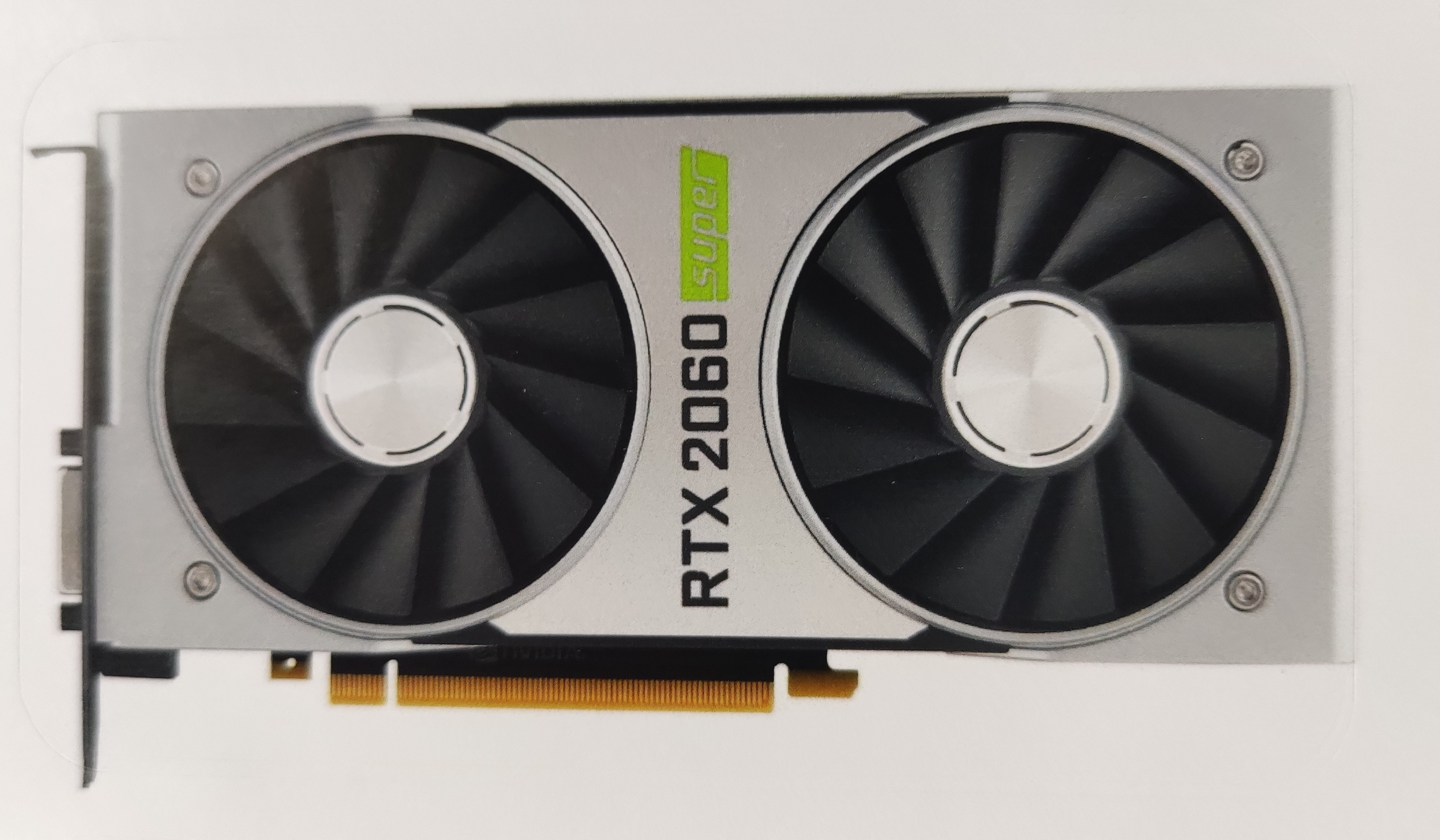 Sticker 87 x 49 mm - mat (précommande RTX 2060 SUPER)