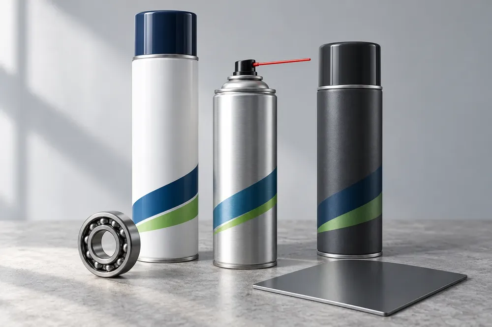 Concept aerosol packs for cleaners, lubricants and coatings