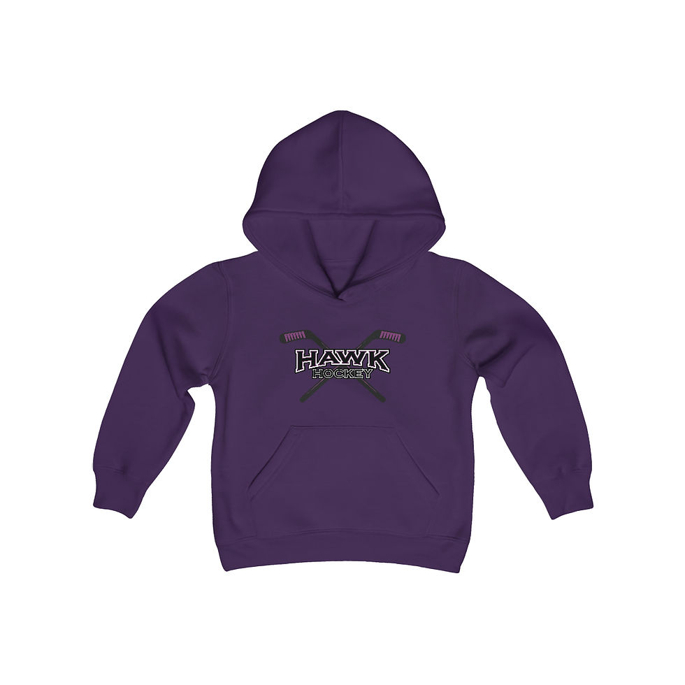 Thumbnail: HAWK HOCKEY Youth Heavy Blend Hooded Sweatshirt