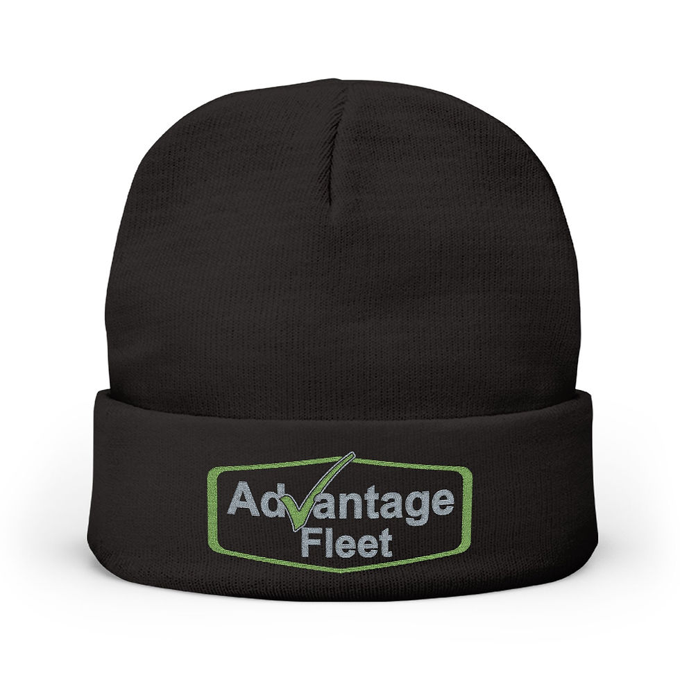 Embroidered 'As Advantage I Trust' Knit Beanie