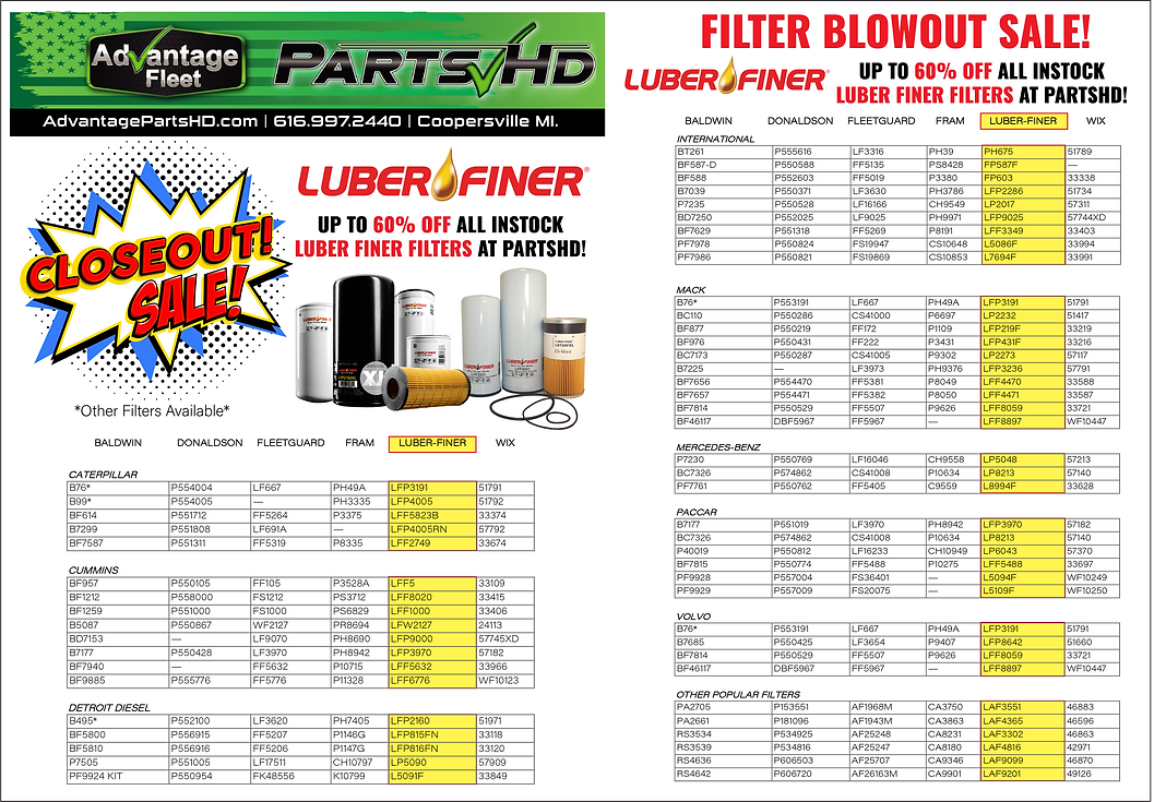 luber finer filter sale Partshd