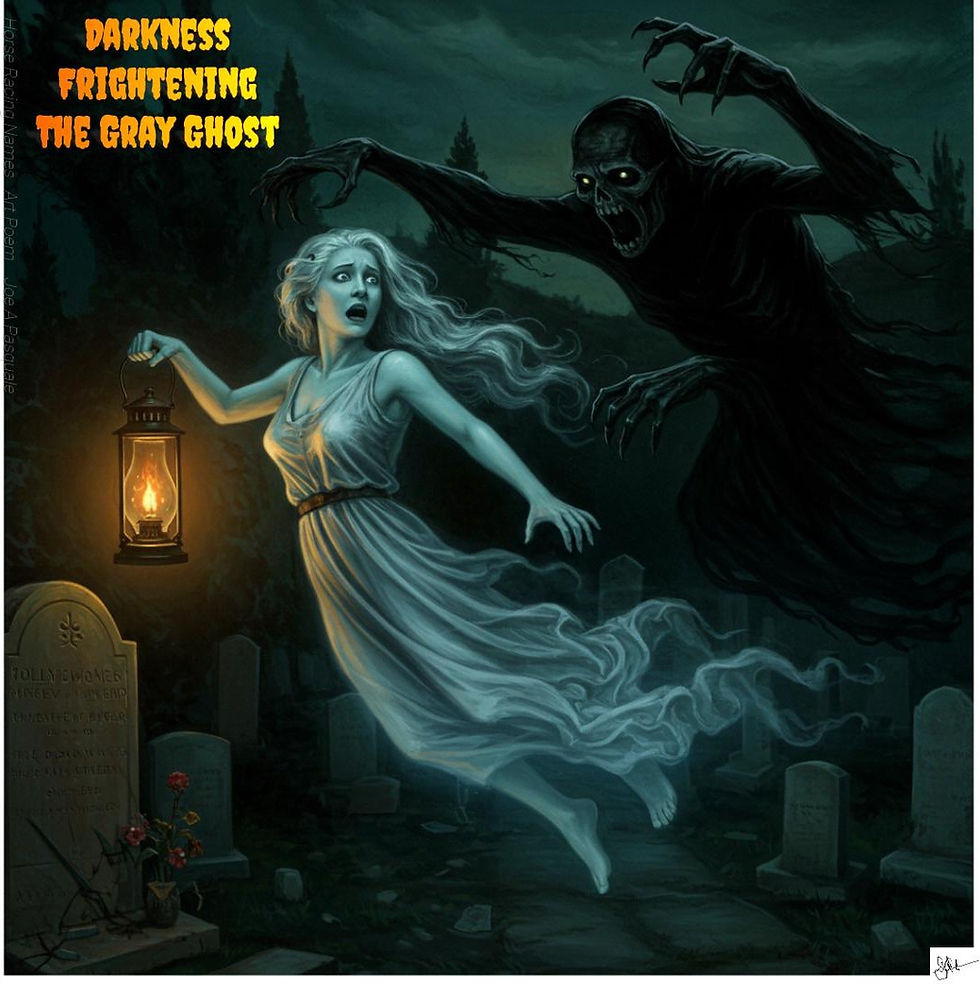 Horse Racing Names Art Poem by Joseph A Pasquale, all horses ran the same day in 2024