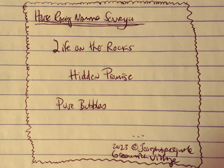 Horse Racing Name Poem - Greenwich Village, NYC (written in)