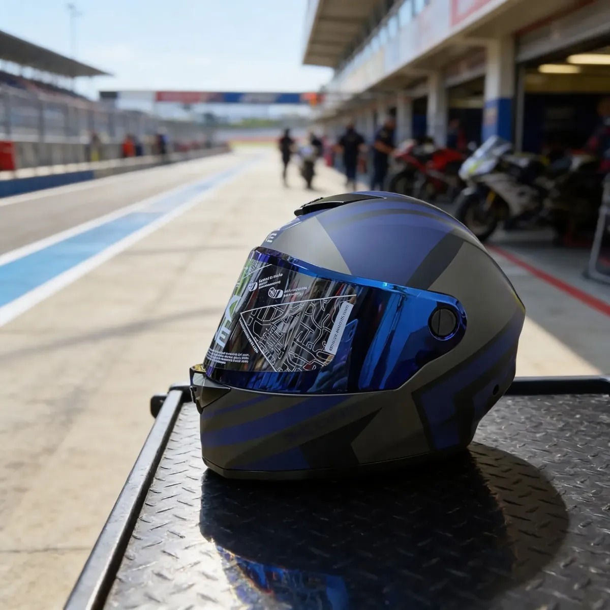 Casco Para Moto X-one Silk Dark Blue