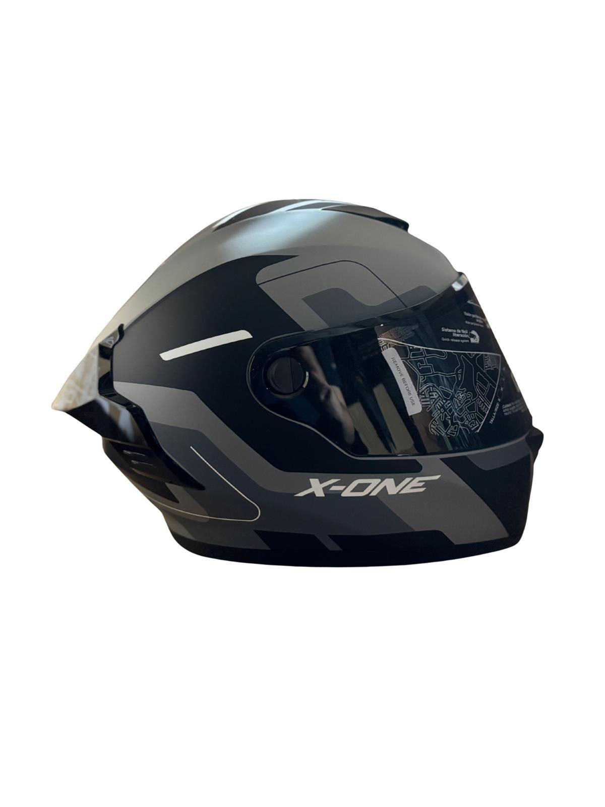 Casco Integral X-one Illo Dark Grey Matt Black