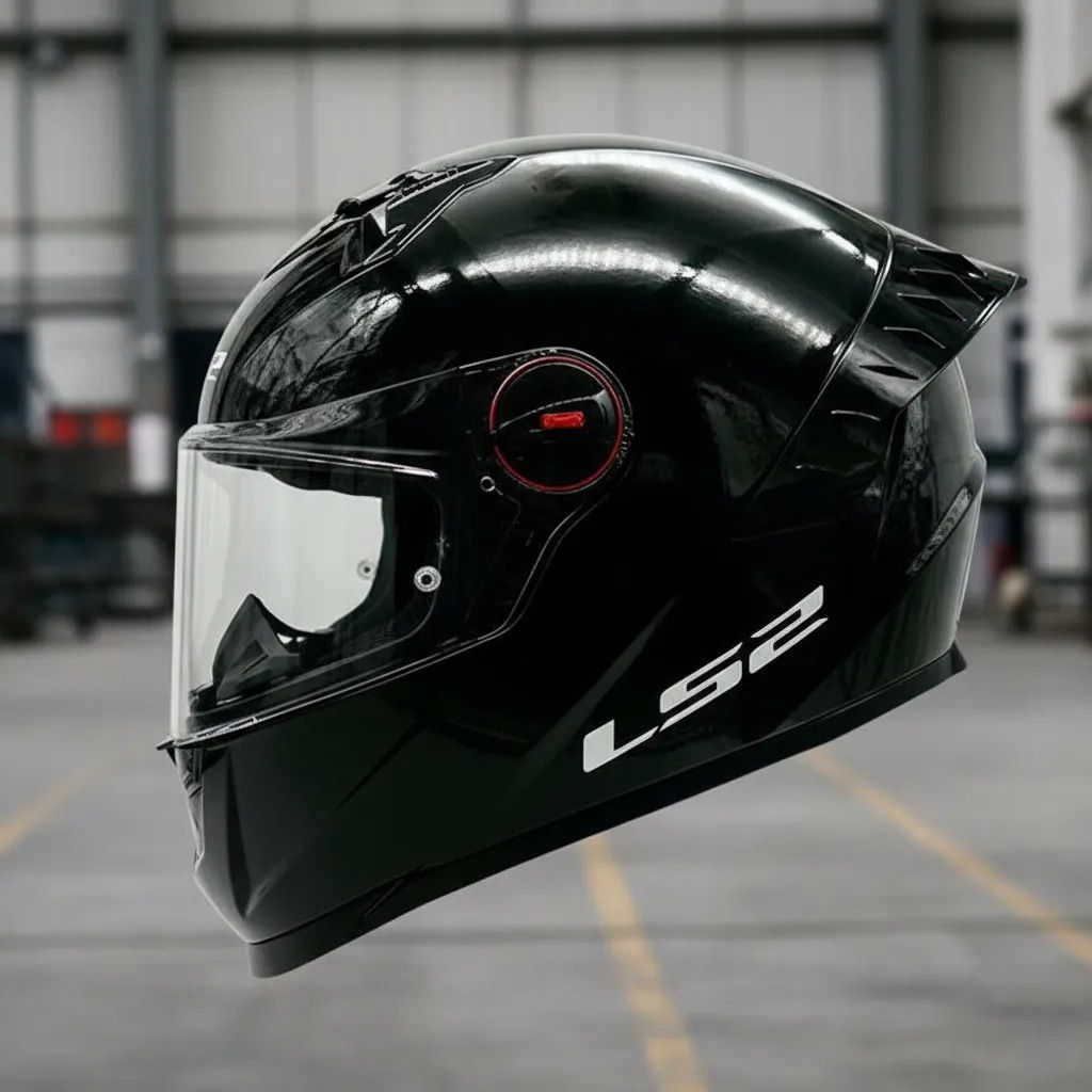 Casco Ls2 Ff816 Cosmos - Solid - Negro Brillante