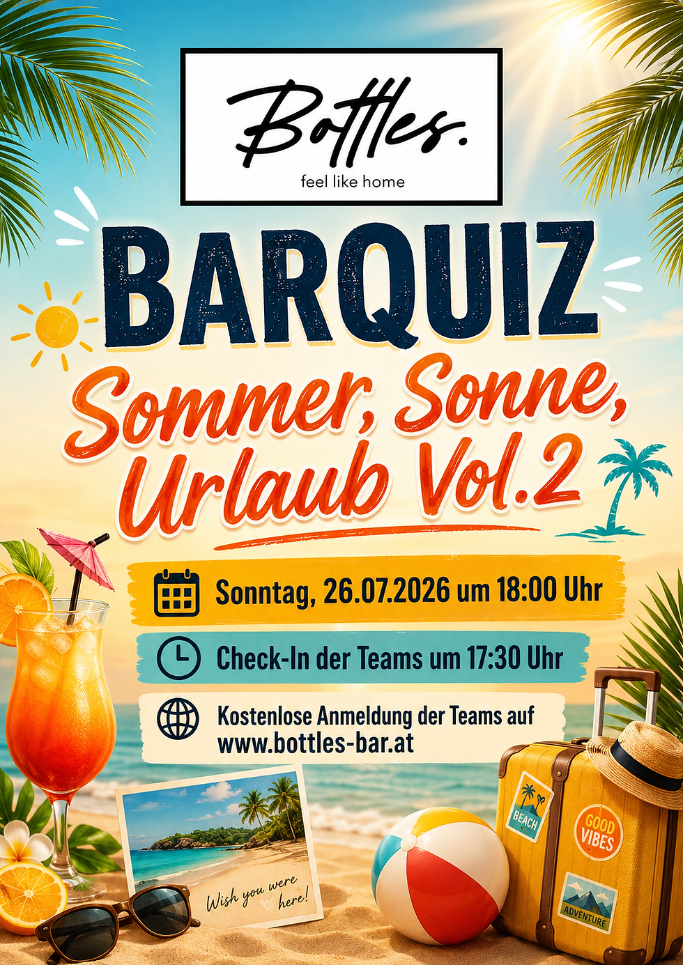 BAR QUIZ - Sommer, Sonne, Urlaub Vol.2