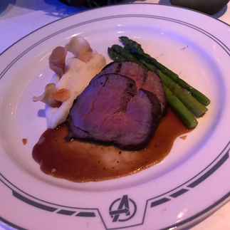 Dining at Worlds of Marvel on Disney Wish Class Ships as part of rotational restaurants