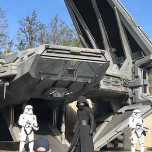 Kylo Ren from Star Wars with Storm Troopers at Walt Disney World