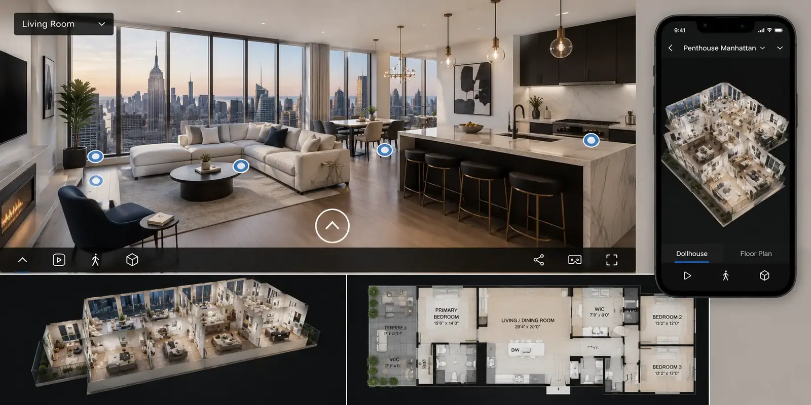 Matterport 3D virtual tour &ndash; architectural interior