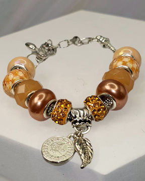 Autumn Peach Glow Bracelet