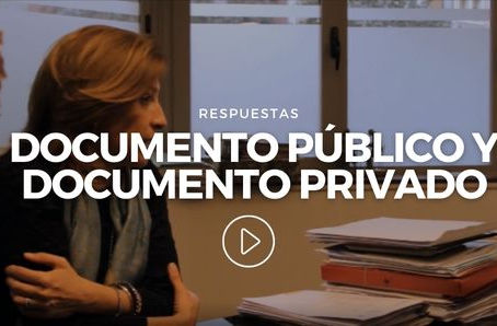 Respuestas: Diferencias entre documento público y privado