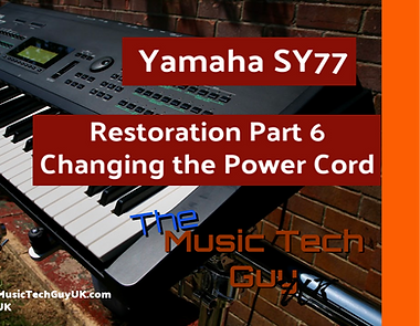 Yamaha SY77 Restoration Part 06 Changing the power cord video card