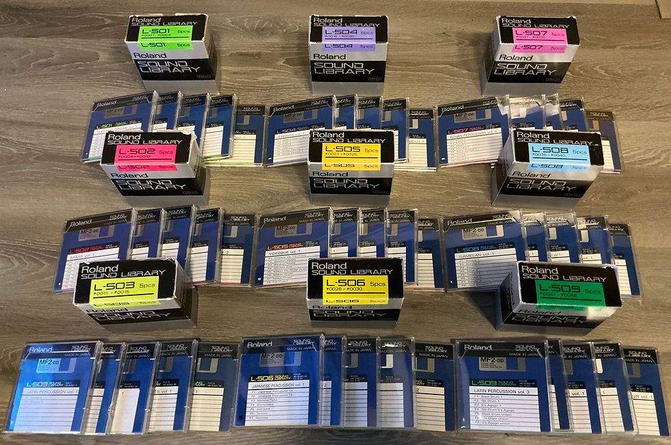 Roland Sample Library out of boxes