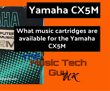 Yamaha CX5M Music Cartridges available for the CX5M video card