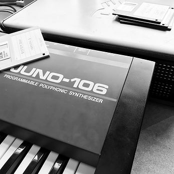 Roland Juno-106 logo Black and White