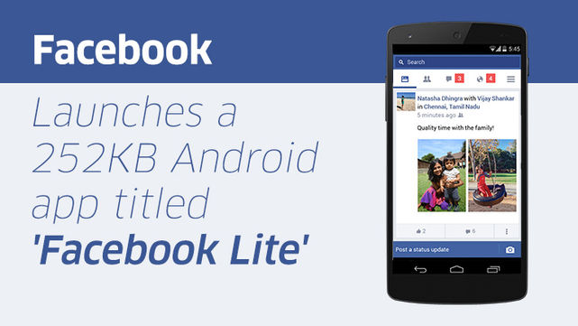 Facebook lite saves cost effectively