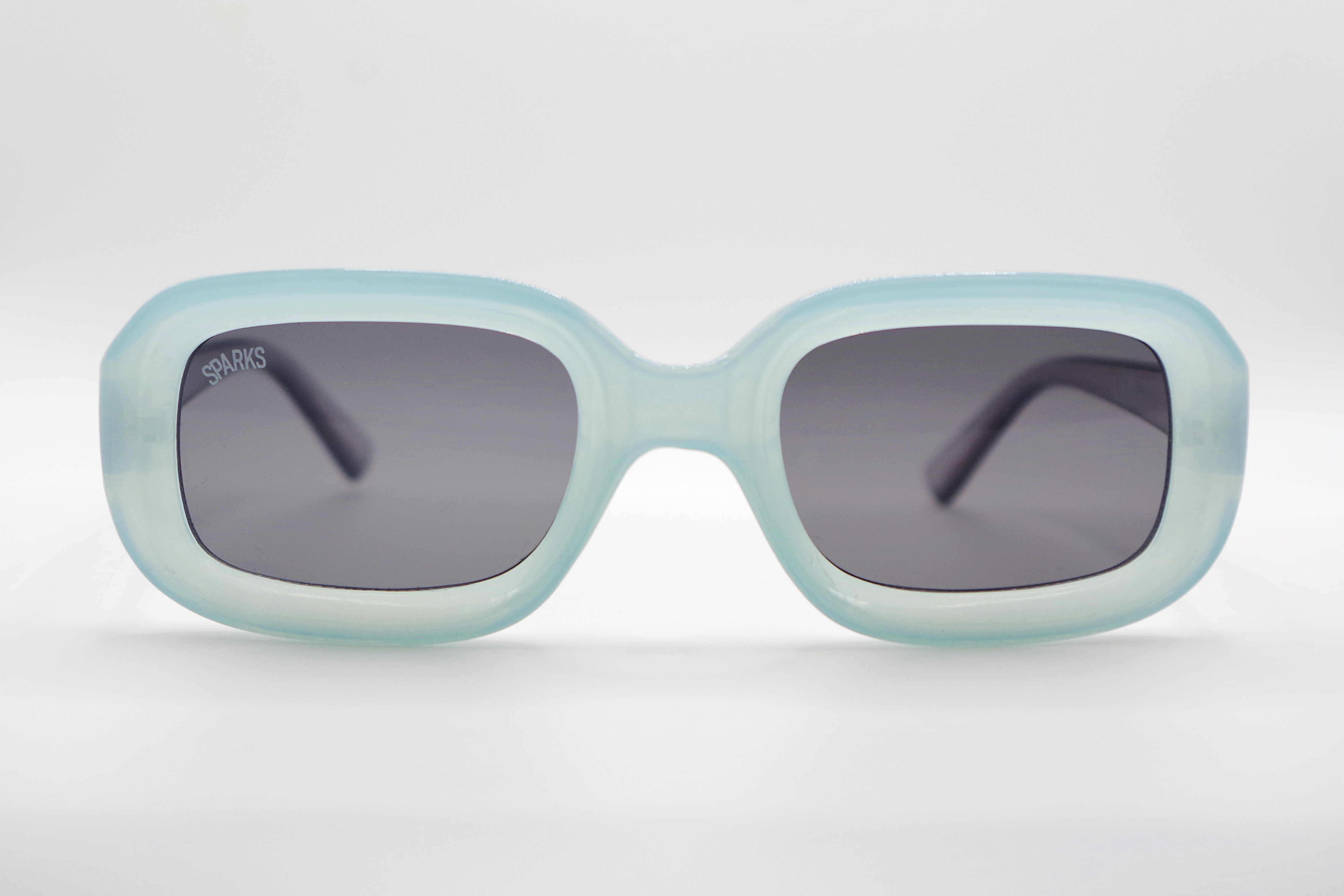 Cosy Blue Rectangle Sunglasses