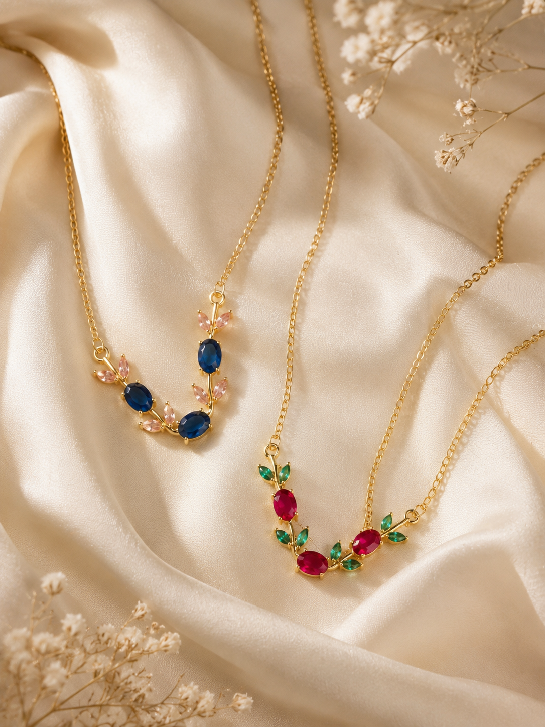 Tulip blossom neck chains