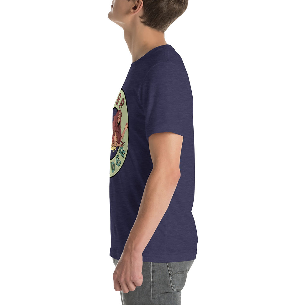 Thumbnail: Surf Strider Mermaid Unisex t-shirt