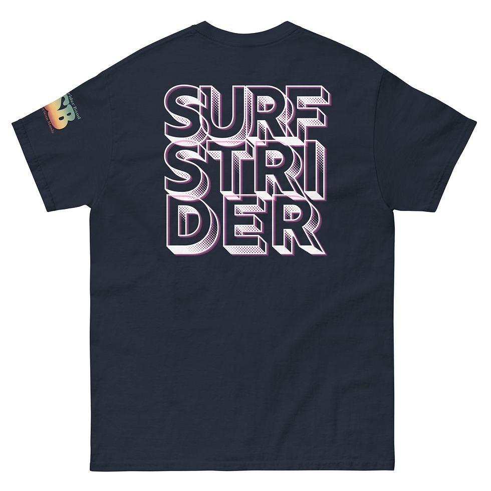 Thumbnail: Surf Strider Stacked Shorebreak Unisex classic tee