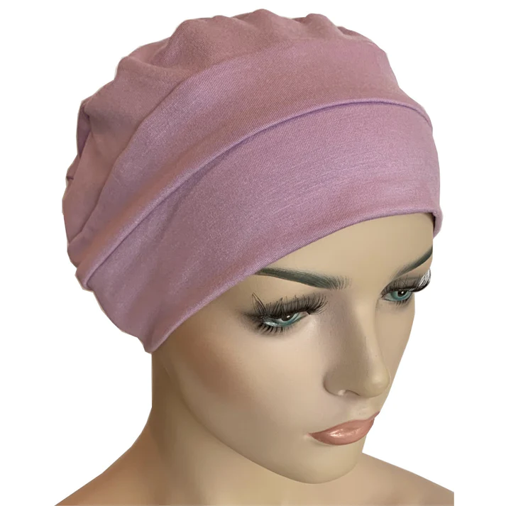 Bamboo Chemo Cloche Cap - Lilac