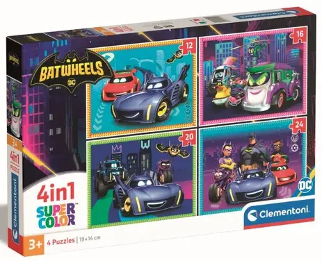 PUZZLE 4 EN 1 - BATWHEELS