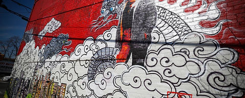 ananda nahu, anahu, ricky flores, south bronx, graffiti, street art, spray cans, montana mtn, arte urbana, new york city, new york, urban art, the point, stencil, dragon, silver dragon, puerto ricans, puerto rico, muralism, mural, 