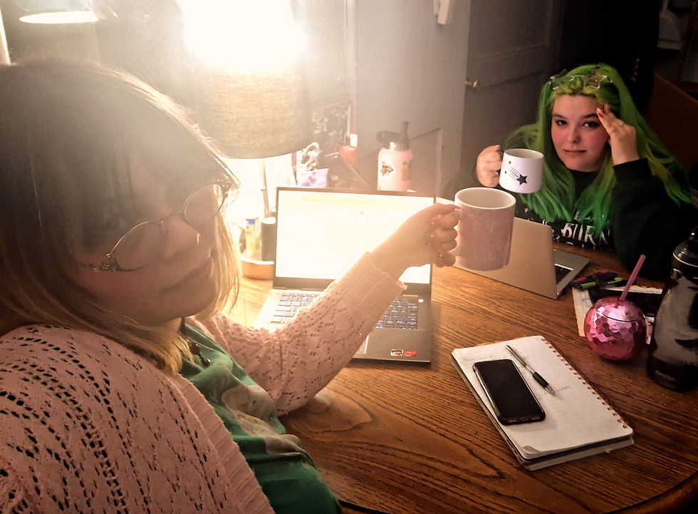 Working hard, or hardly working? Don't be fooled, we DO love what we do.