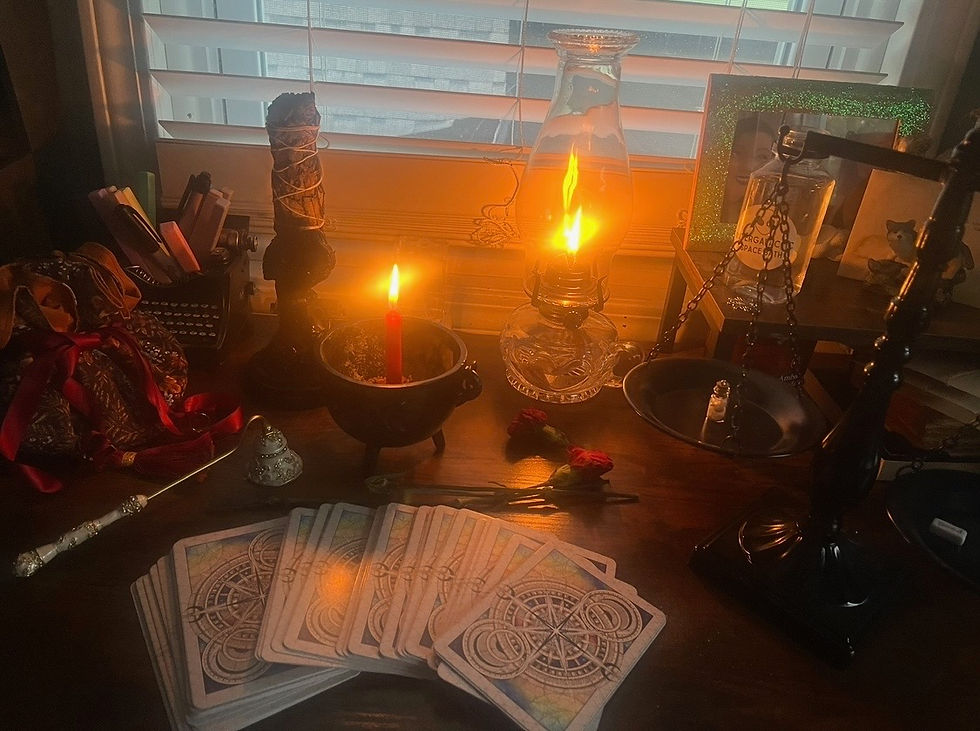 A behind-the-scenes look at Shelby's personal altar