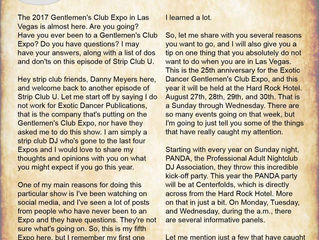 STRIP CLUB U - Why You Should Go To Expo