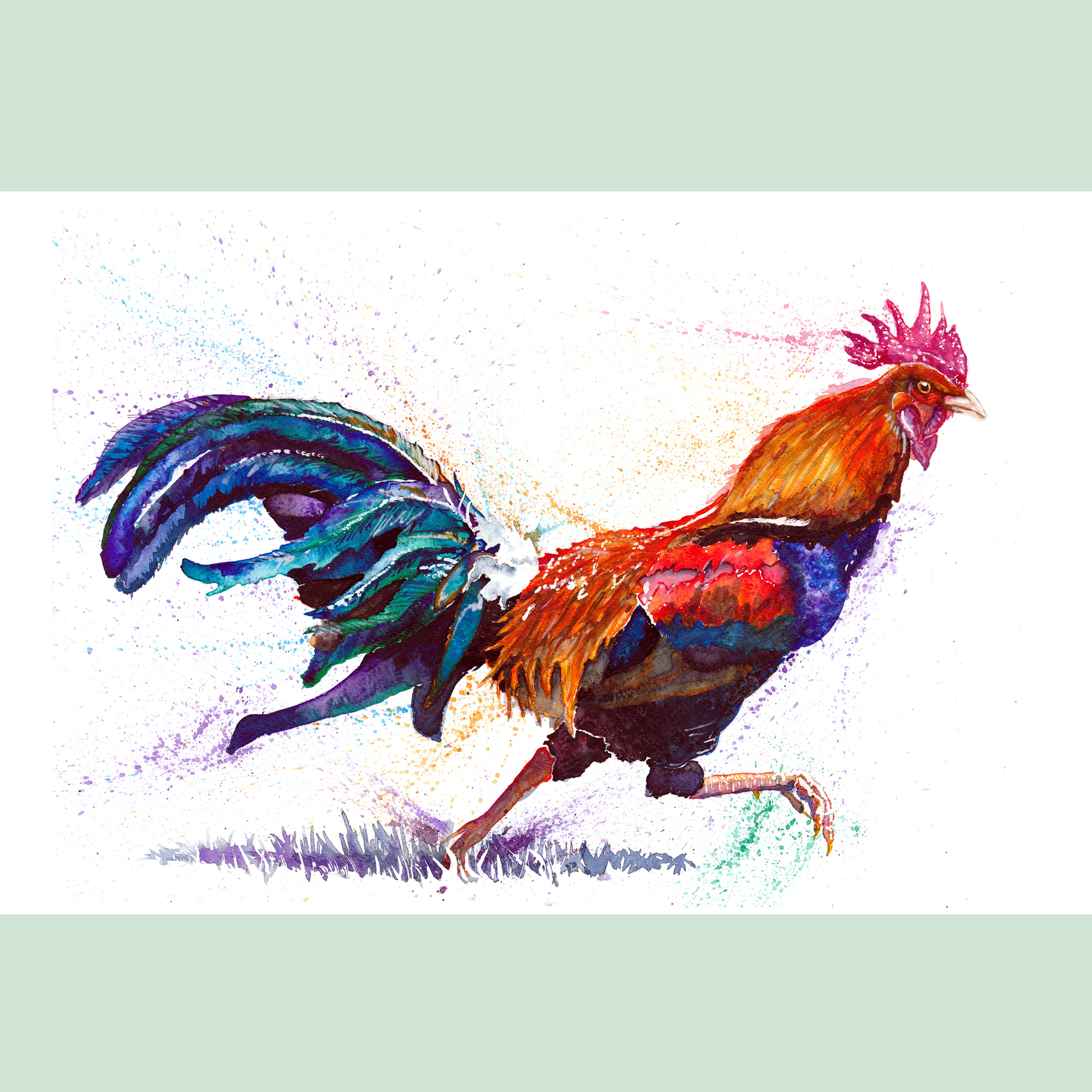 Rocket Rooster - Original - SOLD -