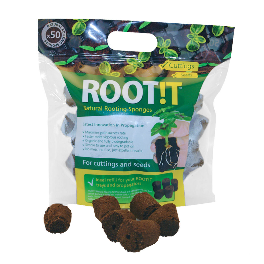 ROOT!T Natural Rooting Sponges 50 Refill Bags