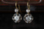 Antique Diamond Drop Earrings.