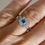 Thumbnail: Sapphire and Diamond Daisy Cluster Ring