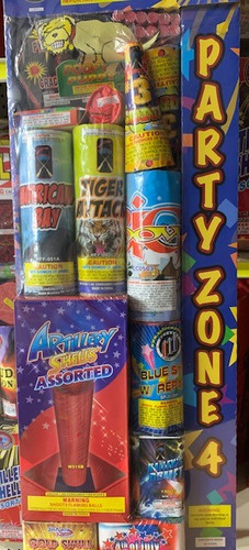 Party Zone 4 Family Pack | Flash-Bang Fireworks