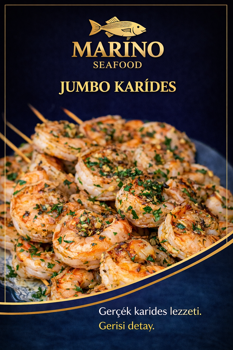 Küçük resim: Marino Jumbo Karides Temizlenmiş - 1kg