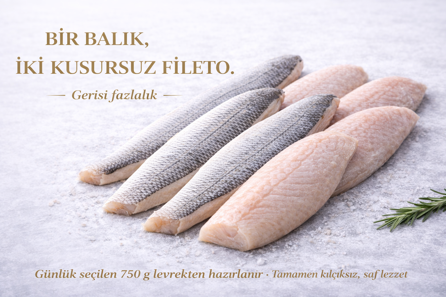 Marino Levrek Fileto 1 kg - 6/7 Adet