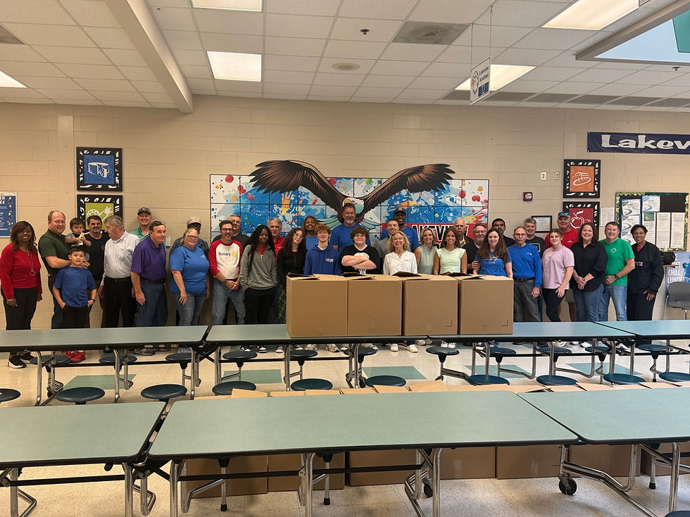 Rotary Club of Milledgeville Provides Over 75 Meals to Hungry Baldwin Families