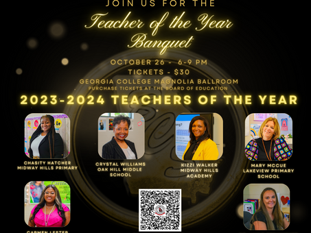 Join Us For BCSD's Annual Teacher of the Year Banquet