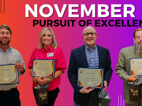 November Pursuit of Excellence Winners 