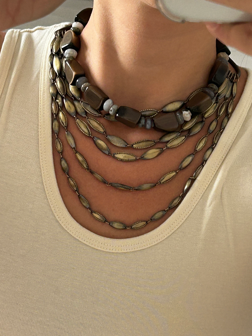 שרשרת שכבות אתנית Monet וינטג׳