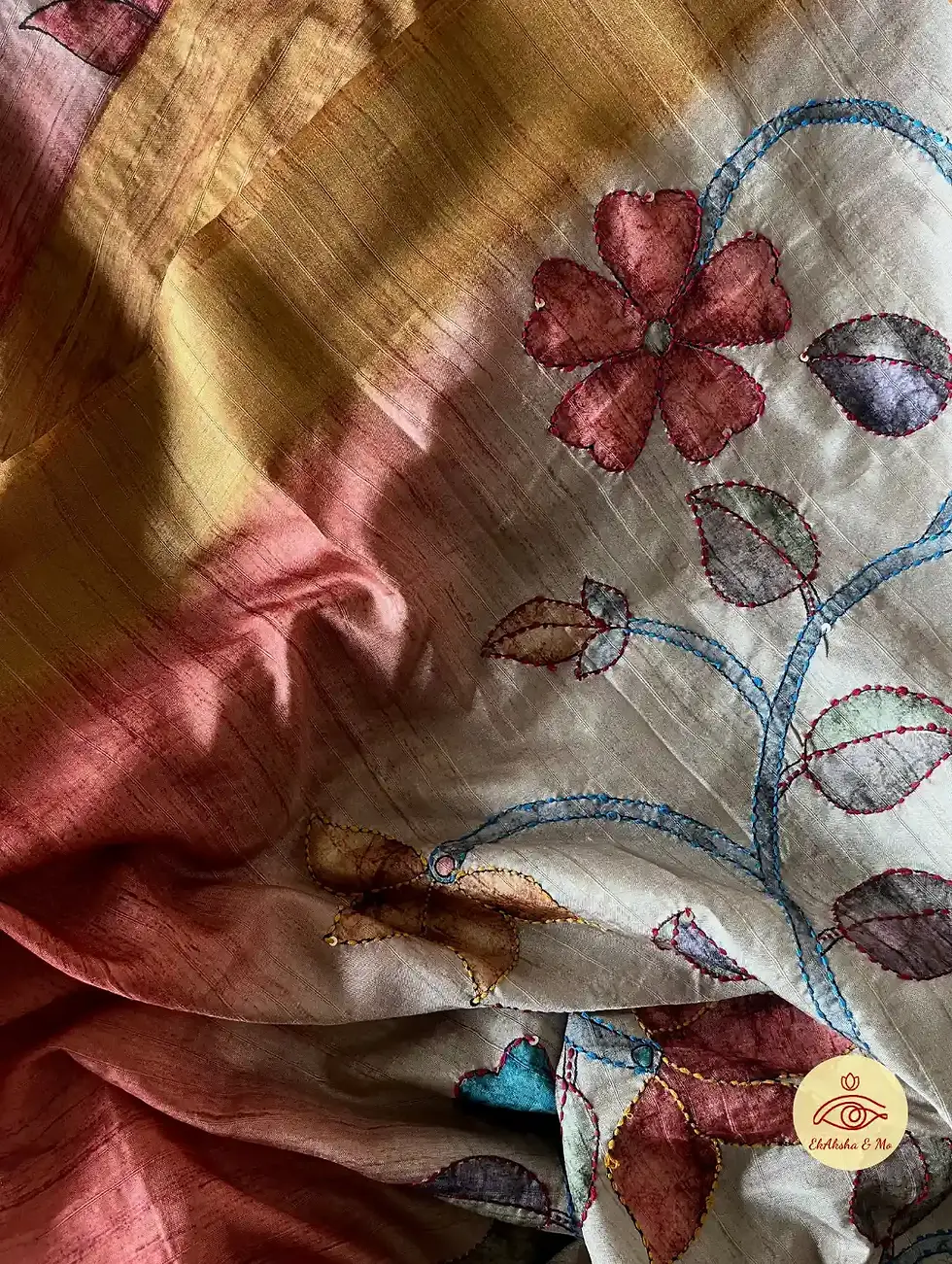 Thumbnail: Close up of AgniPhool Saree - Pallu