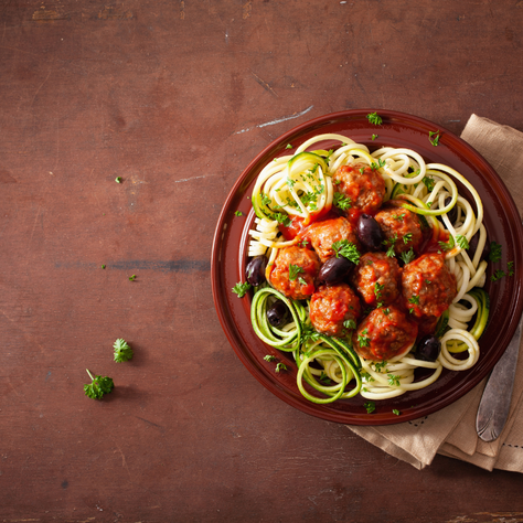 Turkey Meatballs with Zoodles