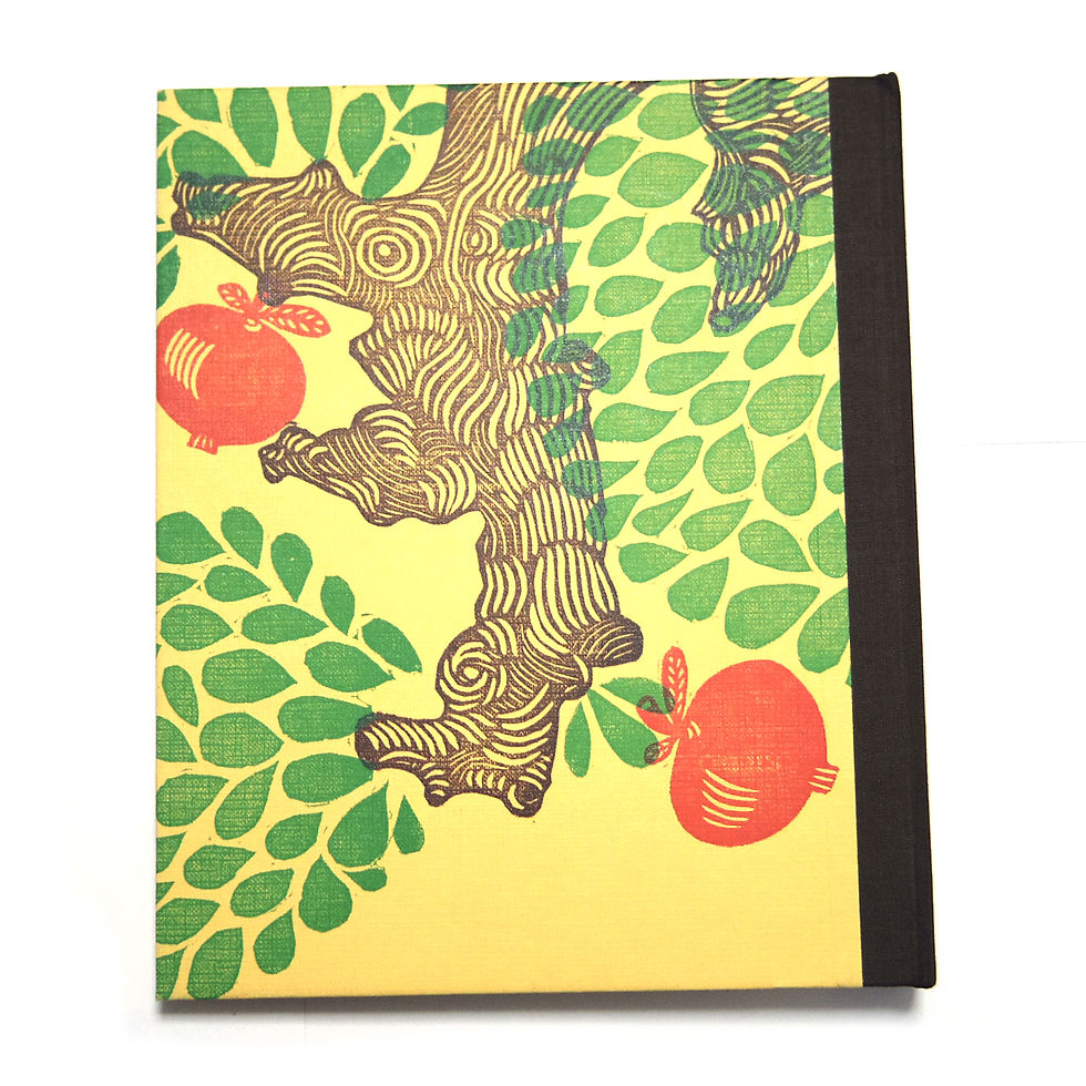サムネイル： 木版画アルバムM 【L'albero dalle mele d'oro】XILOCART