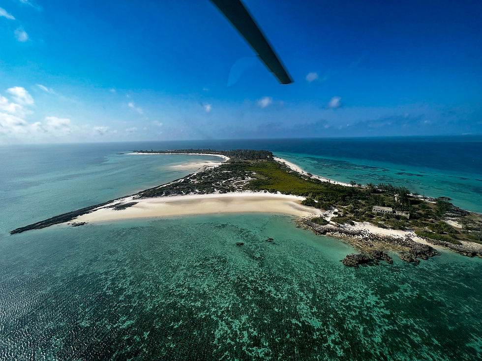 Flying over Bazaruto Island