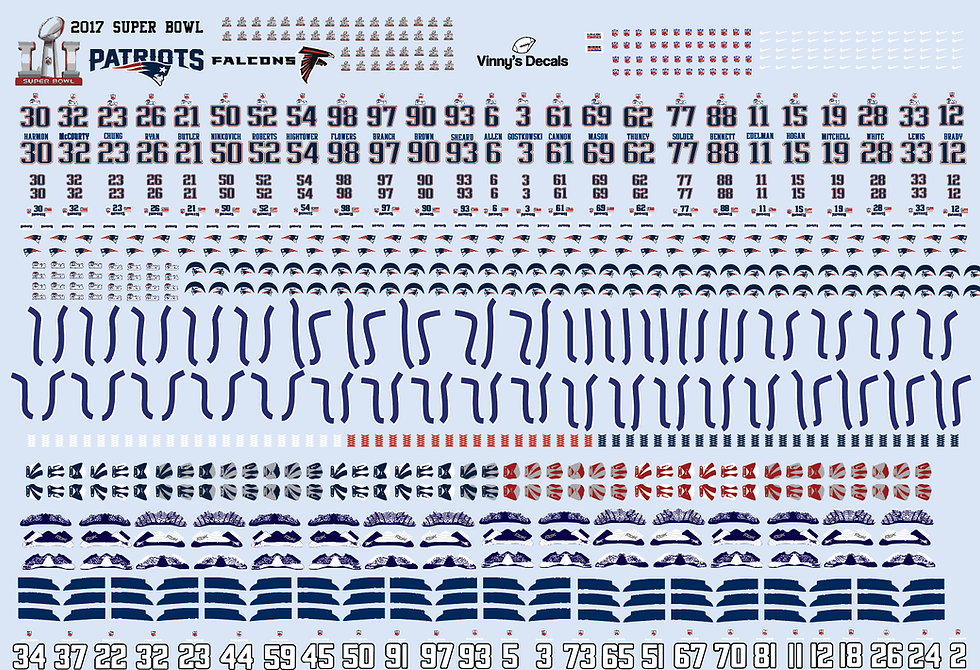 Thumbnail: Super Bowl 2017 Decal Set