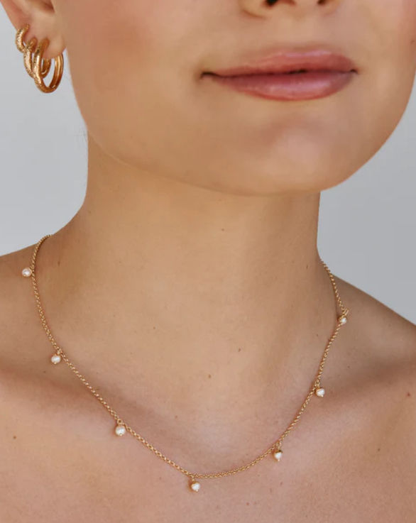 Thumbnail: Fairley // Pearl Pom Necklace 